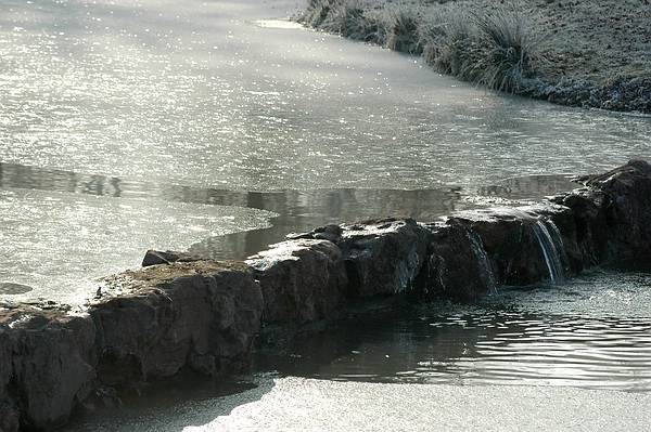 Wasser und Eis im Fulwellpark